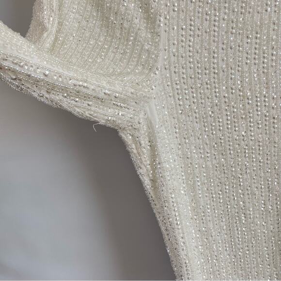 ASOS EDITION | Women’s Beaded Sequin Wedding Pant Trouser High Rise Waist Bride - Picture 5 of 14